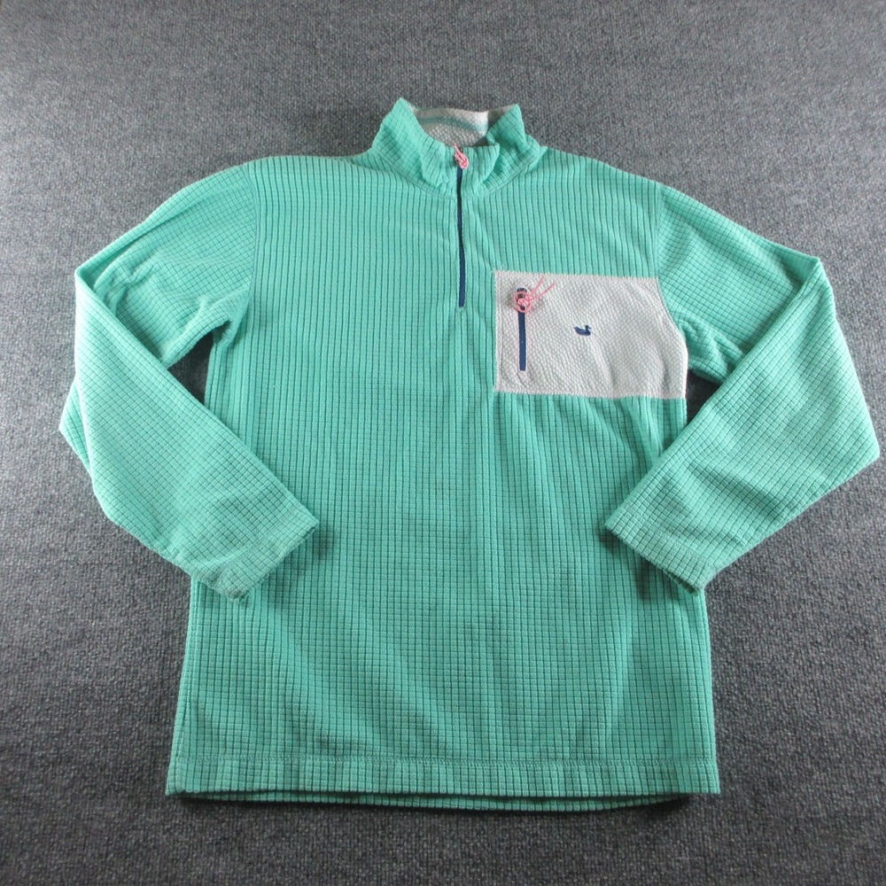 Southern Marsh FieldTec Pullover Womens S Green Fleece 1/4 Zip Thermal Top
